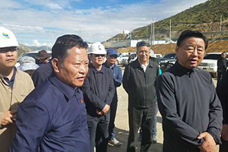 Ding Yexian Visits Jiama Copper-Polymetallic Mine
